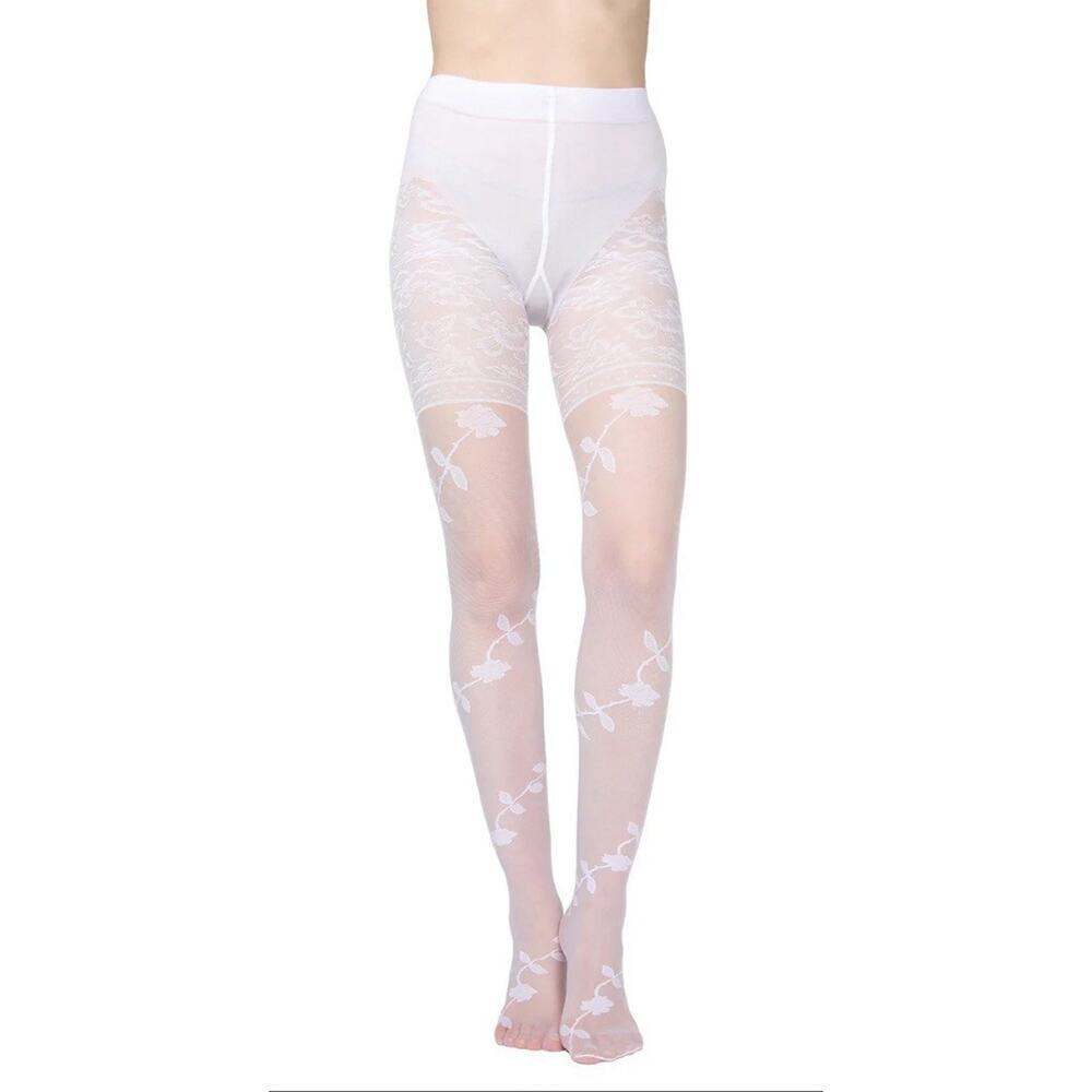 🦋B2G1🦋MeMOÍ Bridal PASSION Sheer Control Top Flower Pantyhose